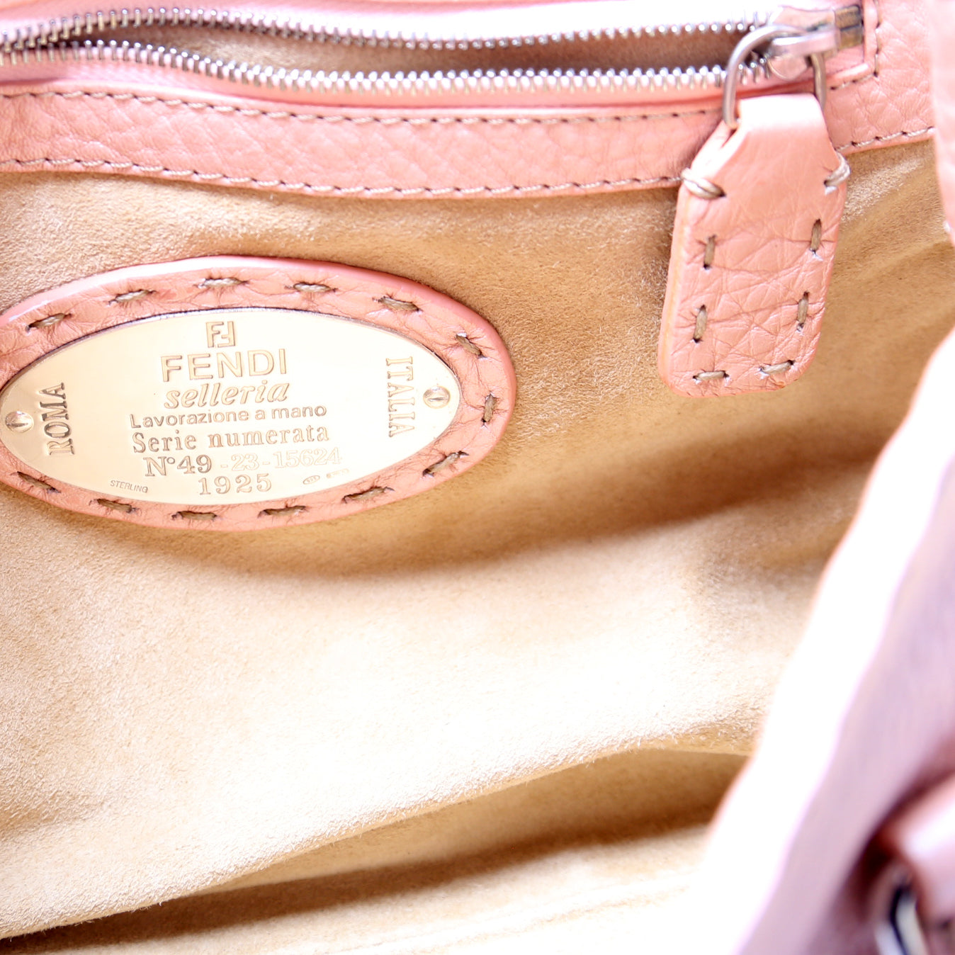 8BR486 Selleria Mini Linda Handle Bag Pink