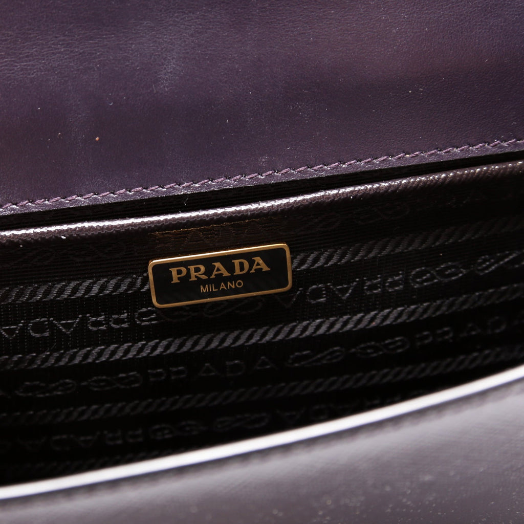 1BD133 Saffiano Chain Crossbody Plum