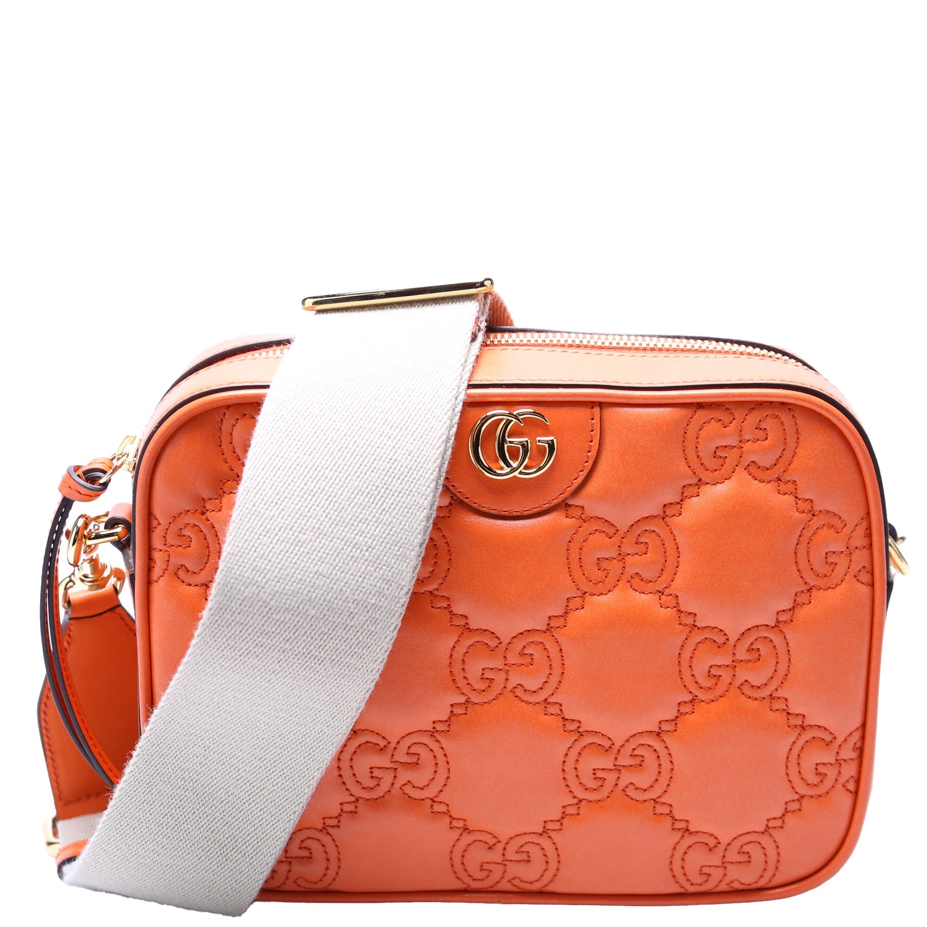 702234 GG Matelasse Small Orange
