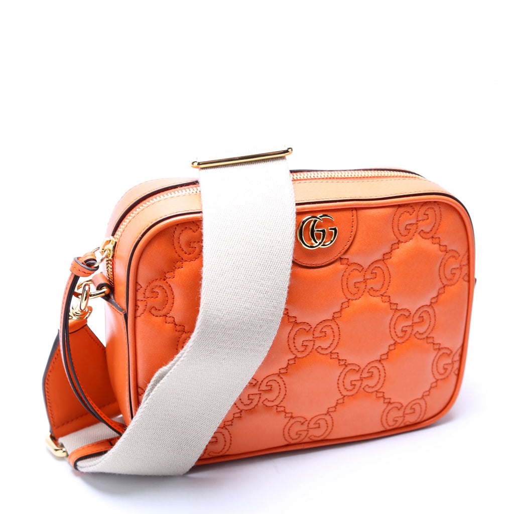 702234 GG Matelasse Small Orange
