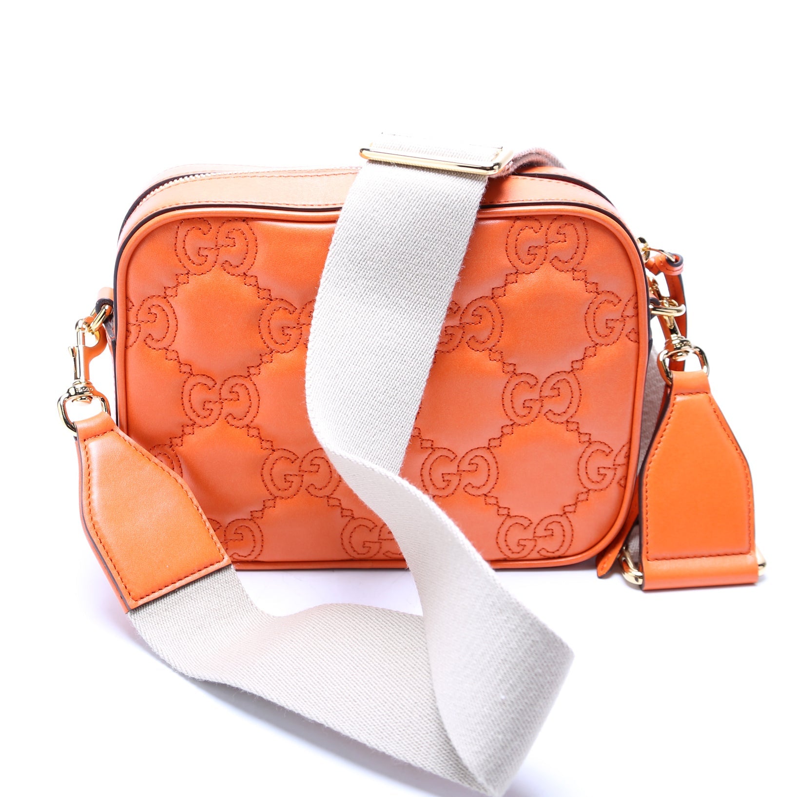702234 GG Matelasse Small Orange