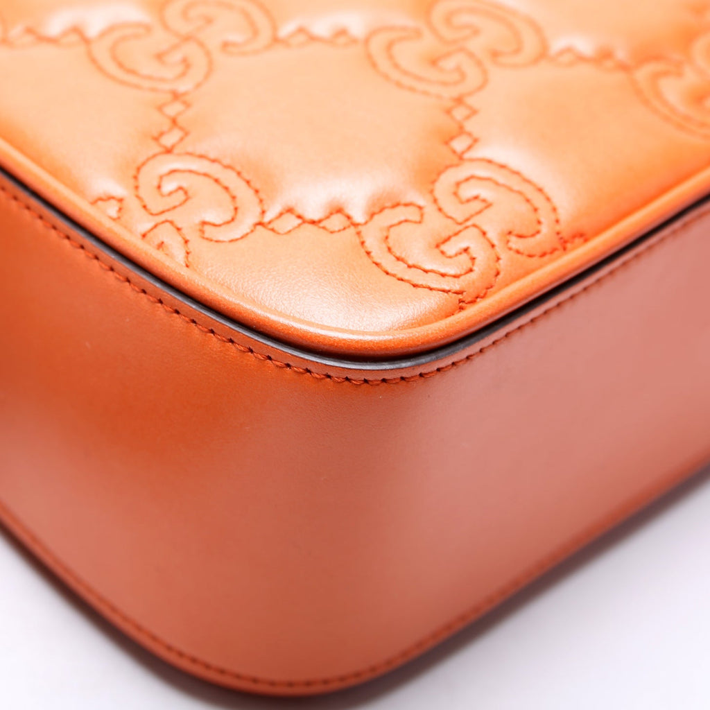 702234 GG Matelasse Small Orange
