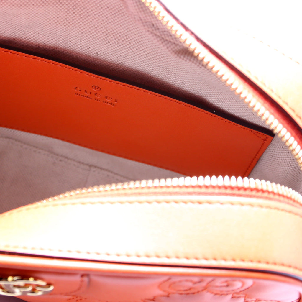 702234 GG Matelasse Small Orange