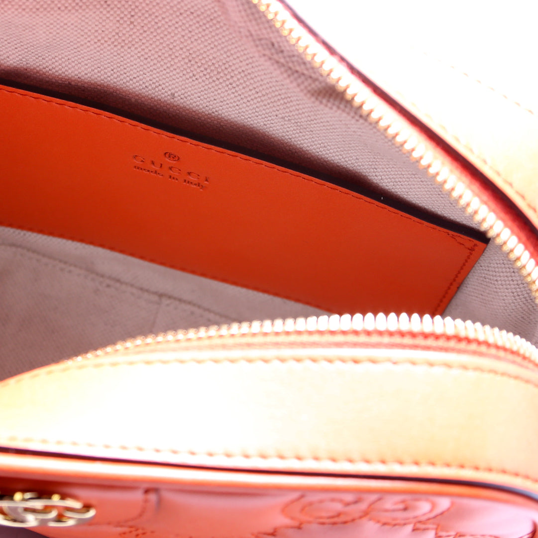 702234 GG Matelasse Small Orange