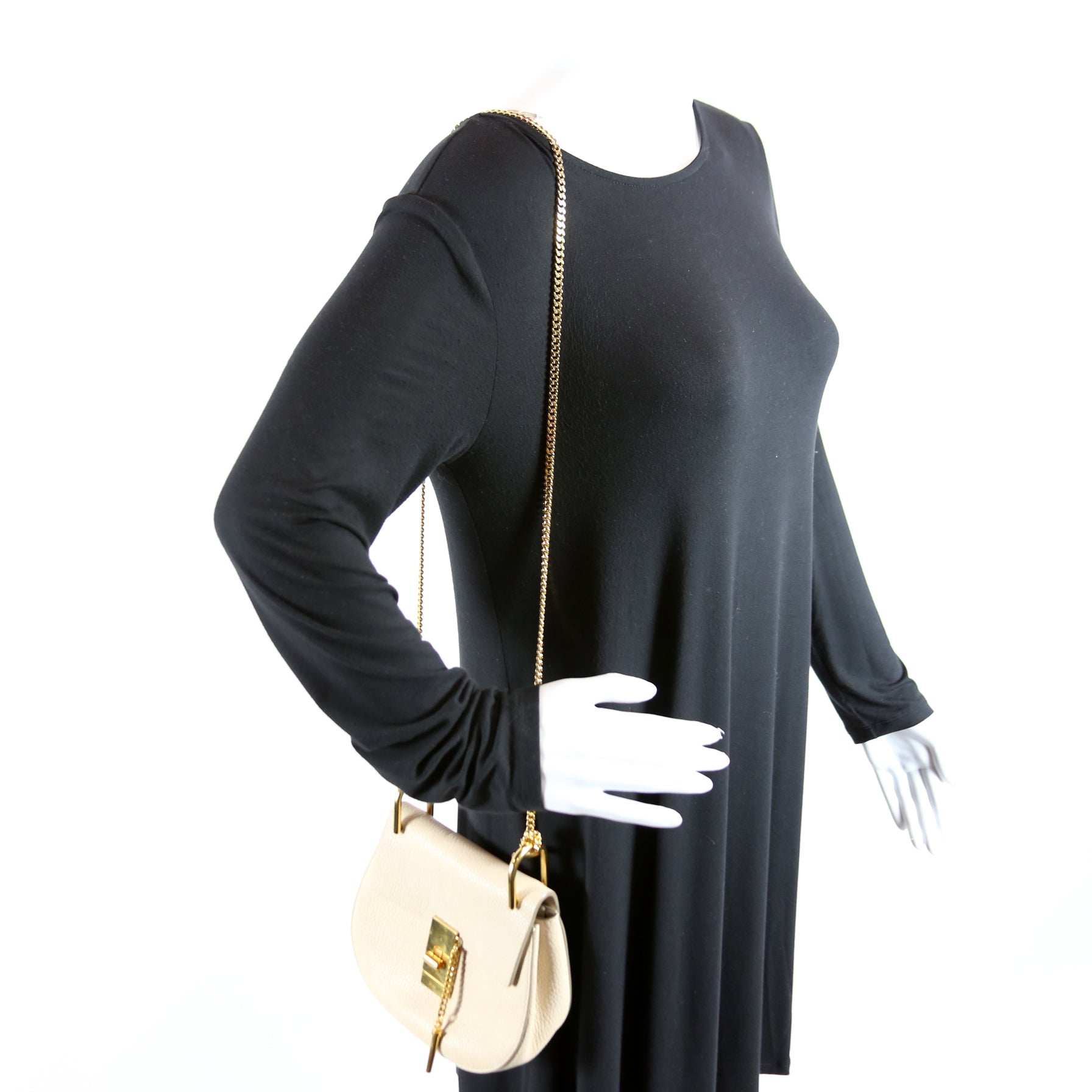 Drew Crossbody Mini Beige