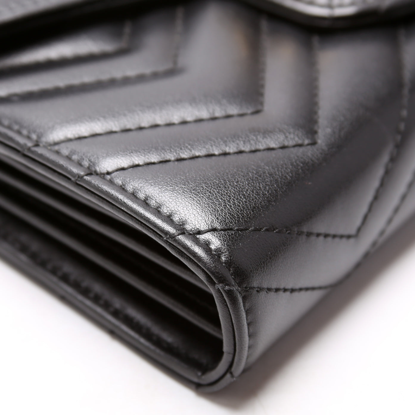 474575 Marmont Chain Wallet Black