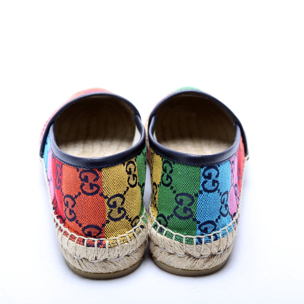 GG Multicolor Canvas Espadrilles Size 35.5