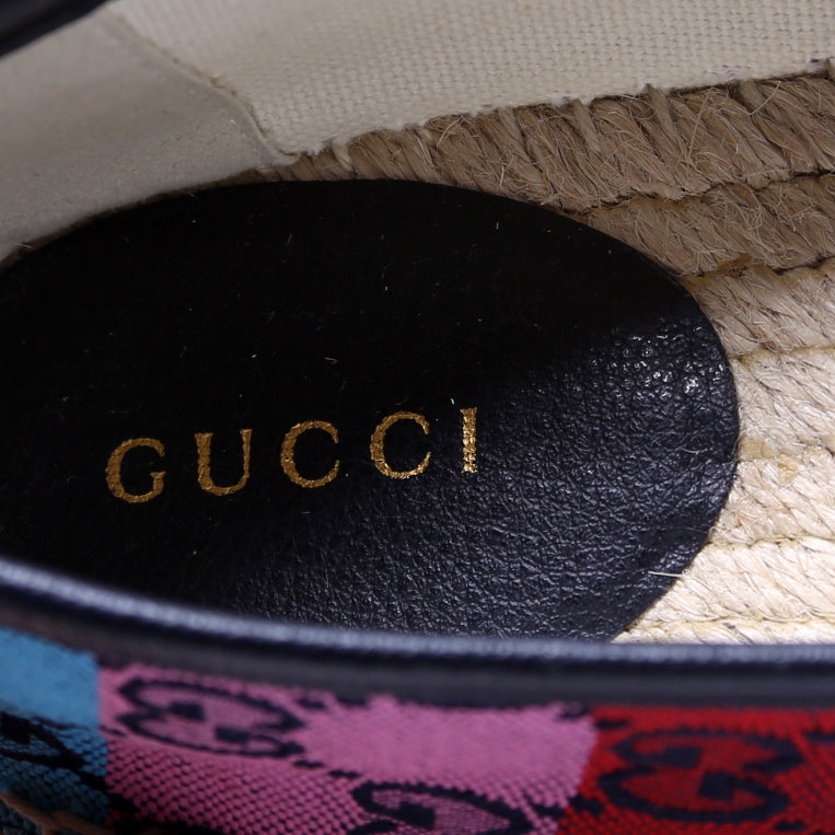 GG Multicolor Canvas Espadrilles Size 35.5