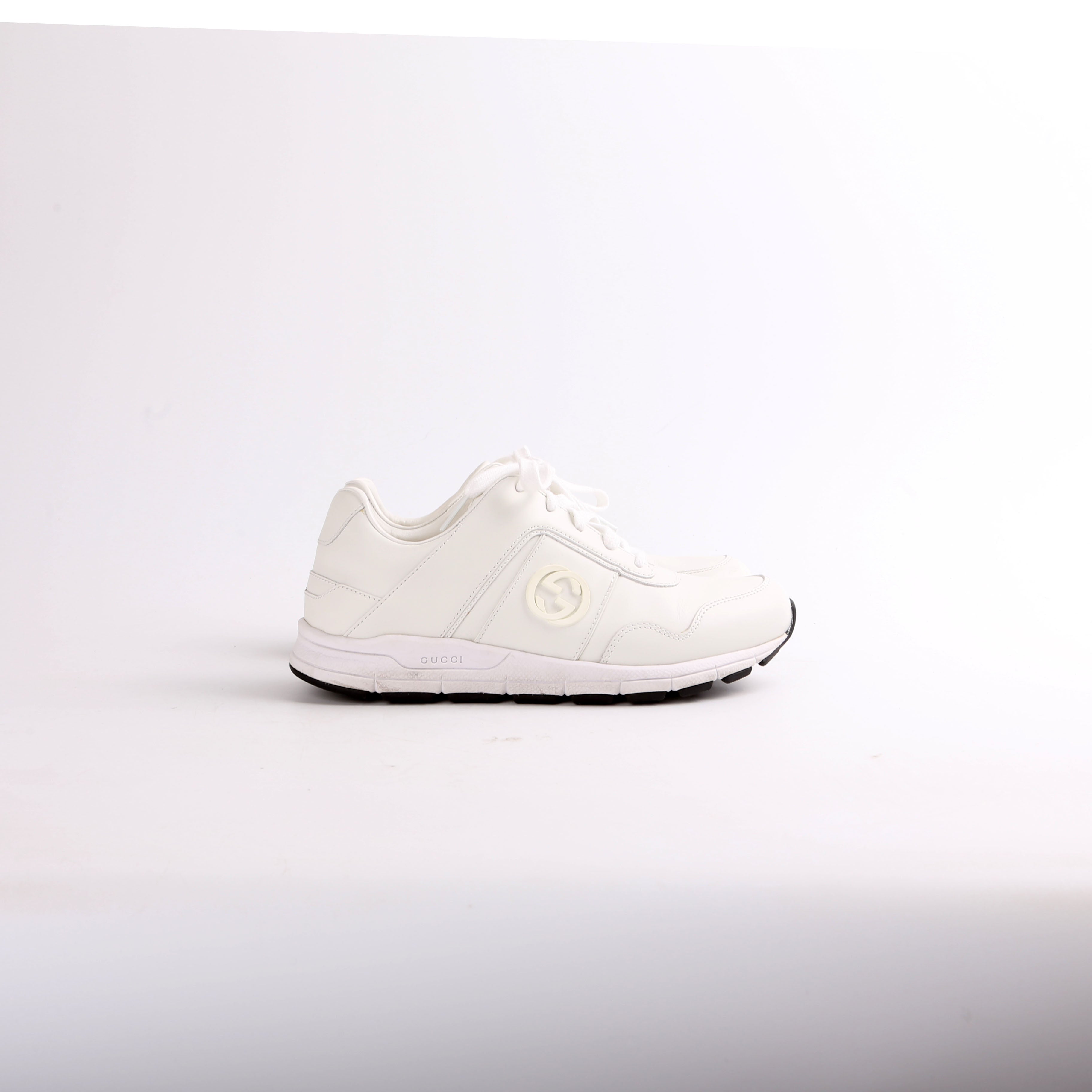 Gucci Microsoft Bianco Leather Sneakers Size 36