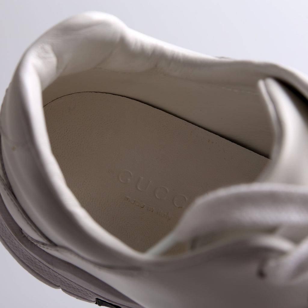 Gucci Microsoft Bianco Leather Sneakers Size 36