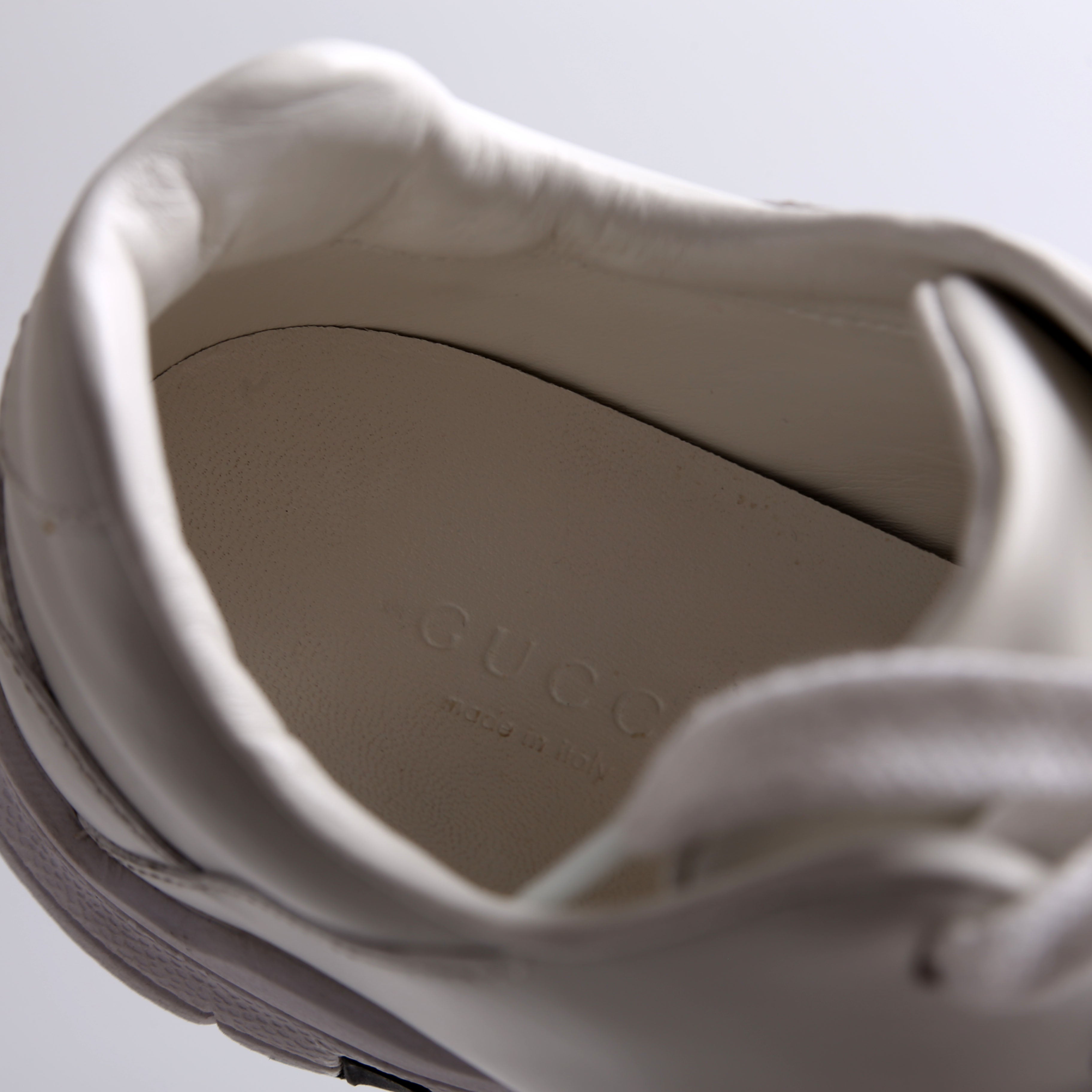 Gucci Microsoft Bianco Leather Sneakers Size 36