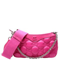 735049 GG Nylon Shoulder Bag Pink