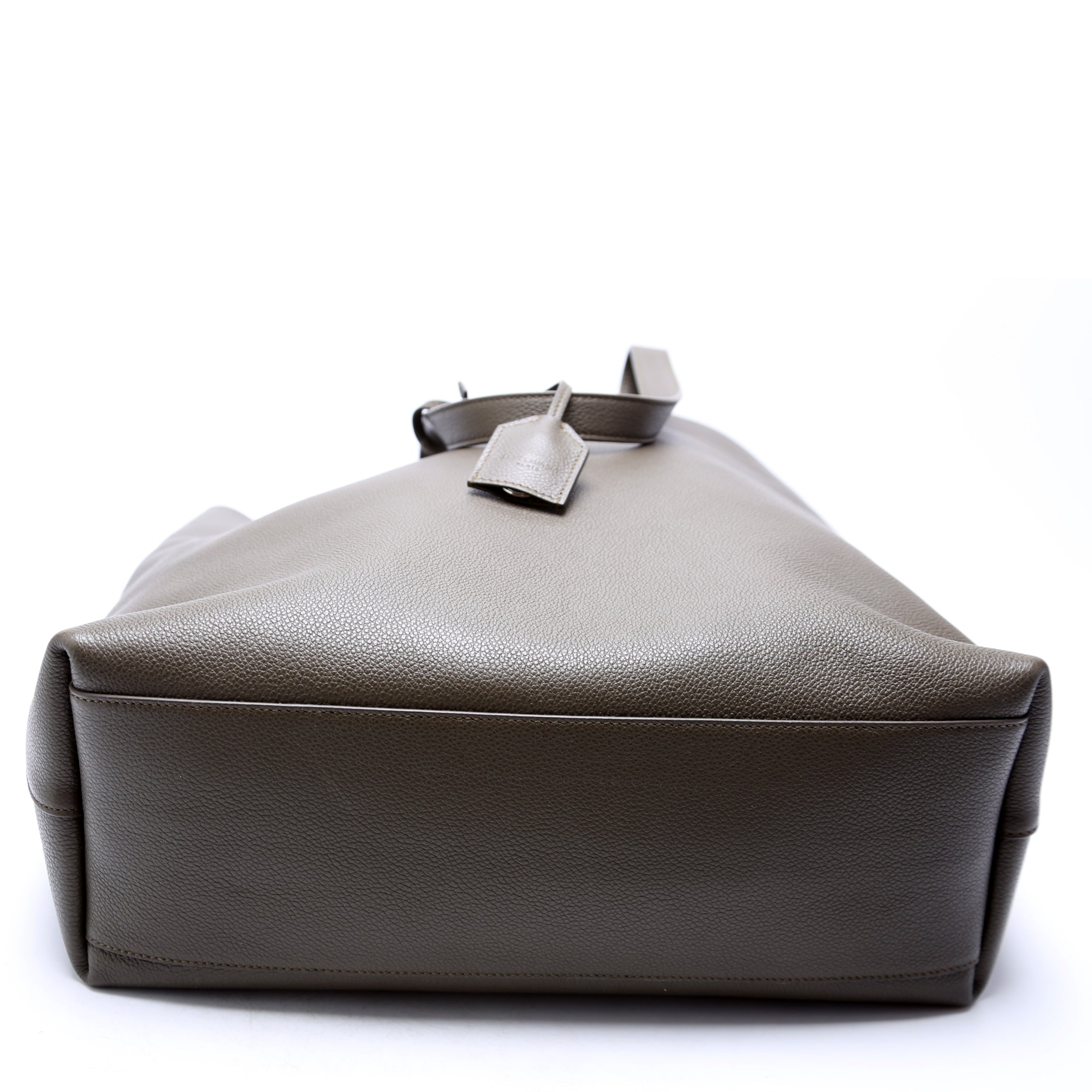 Bold Shopping Tote Grain Leather Green