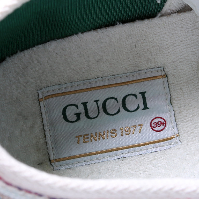 Tennis 1977 Embroidered GG Canvas Sneakers Size 39.5 Multicolor