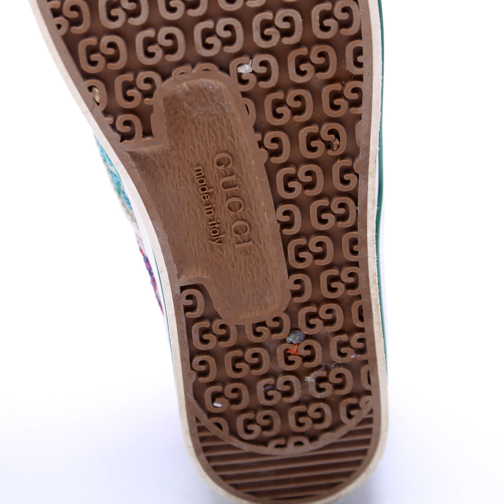 Tennis 1977 Embroidered GG Canvas Sneakers Size 39.5 Multicolor