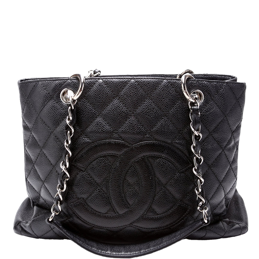 Grand Shopping Tote Caviar 15M Black