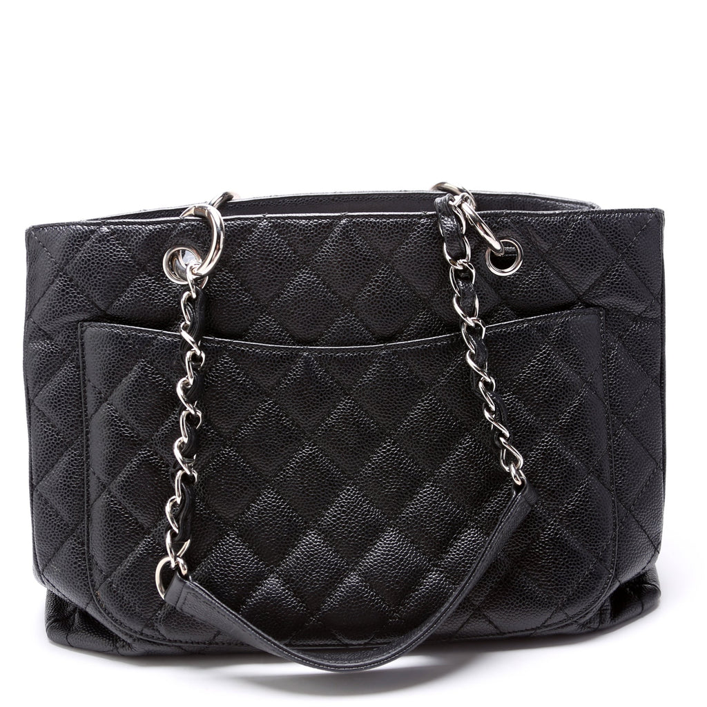 Grand Shopping Tote Caviar 15M Black