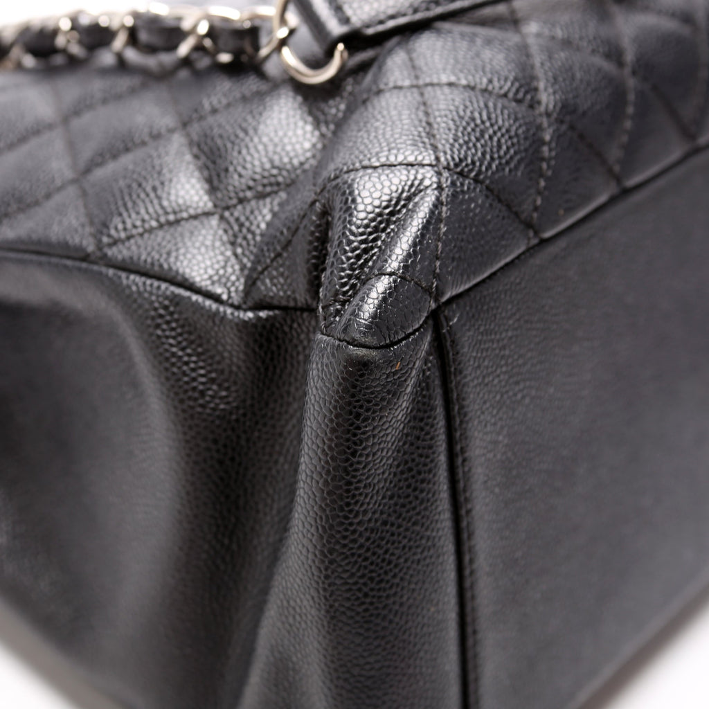 Grand Shopping Tote Caviar 15M Black