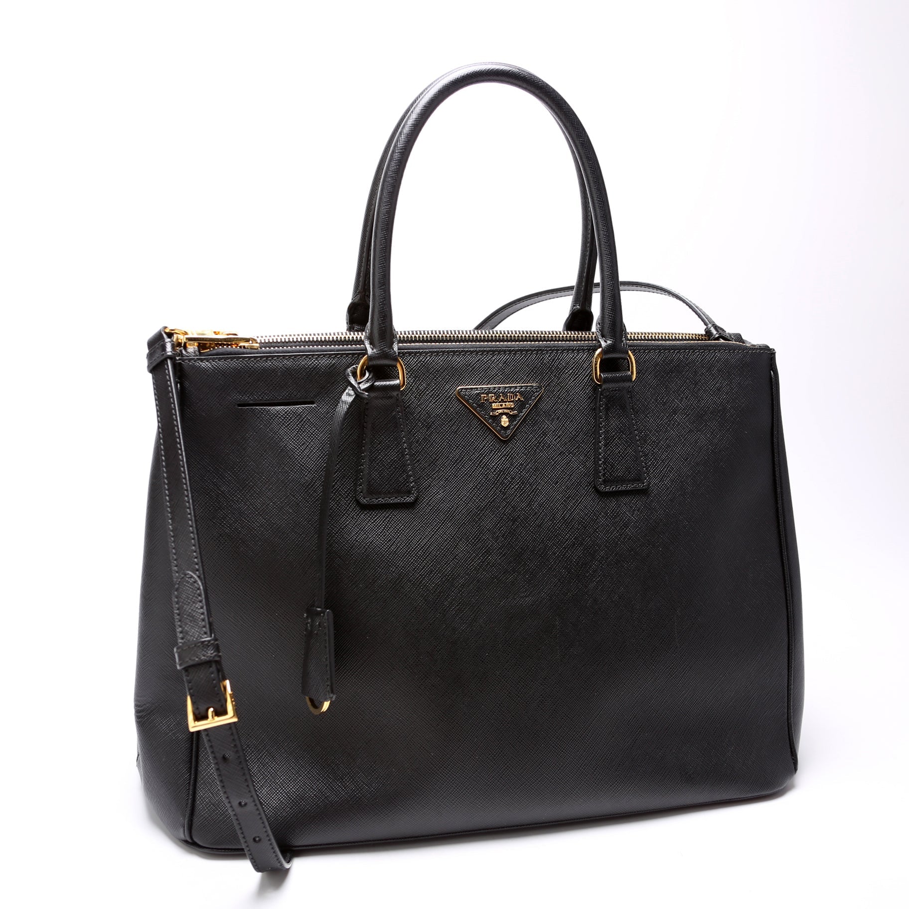 Saffiano Galleria Large Black