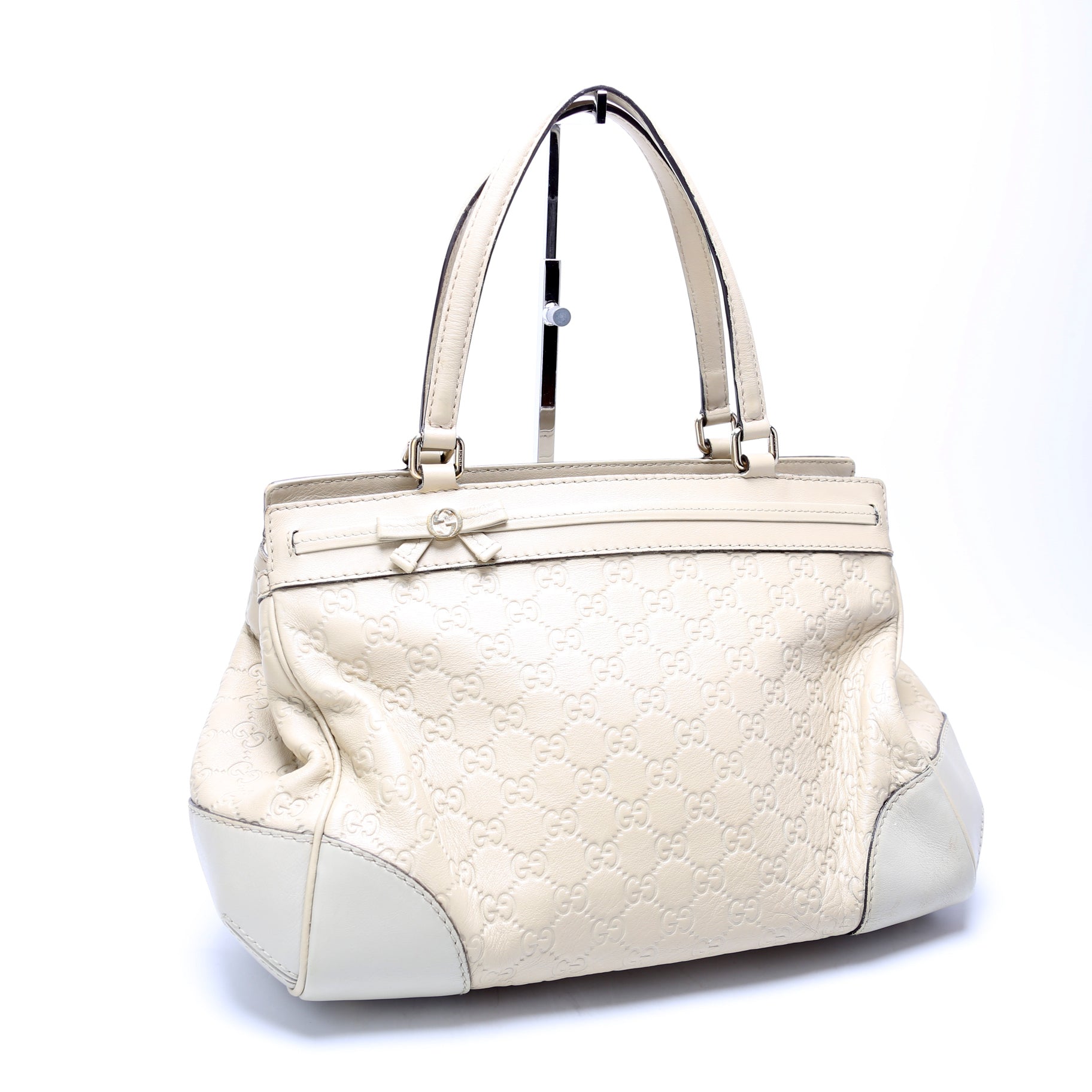 257063 Guccissima MayNew Ribbon White