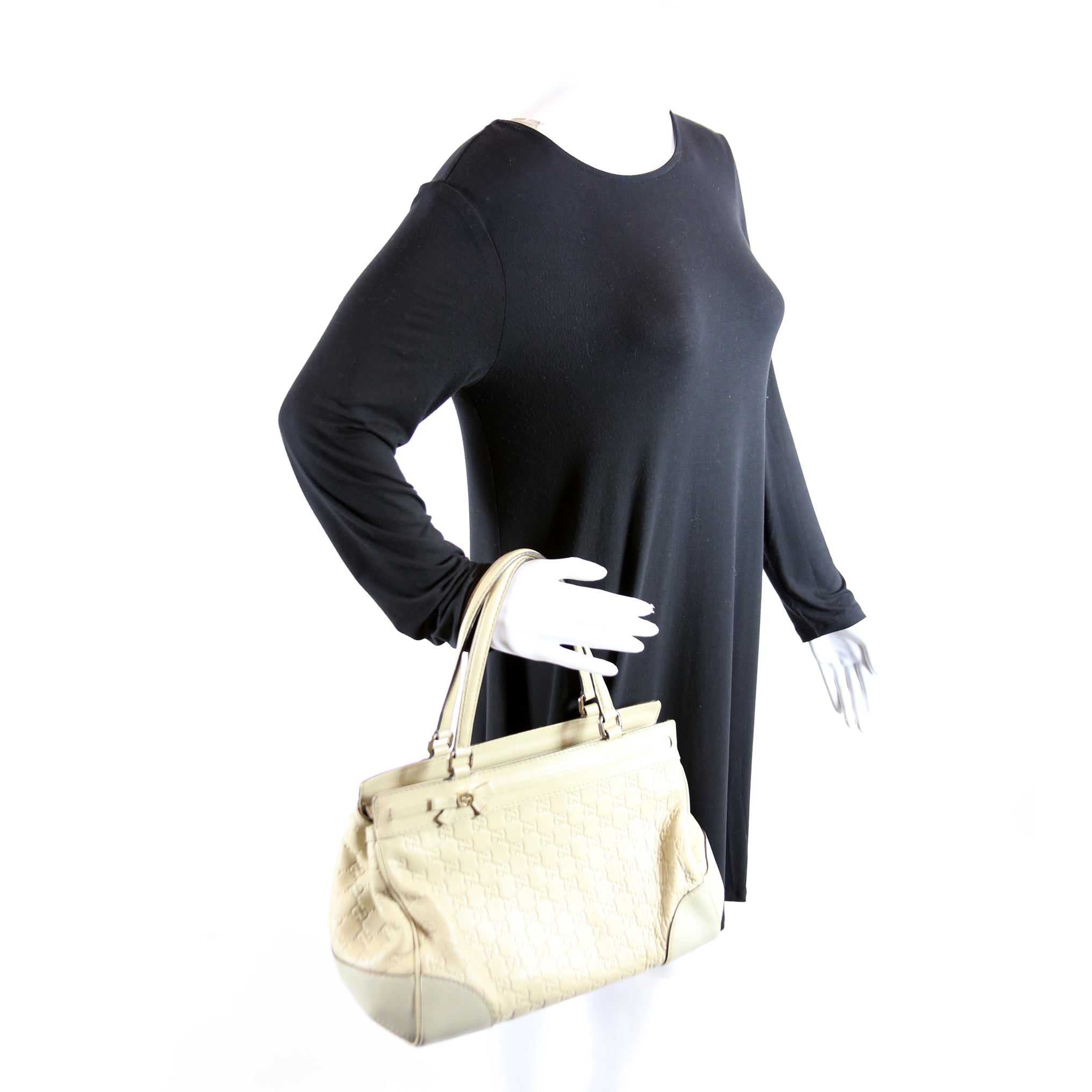 257063 Guccissima MayNew Ribbon White