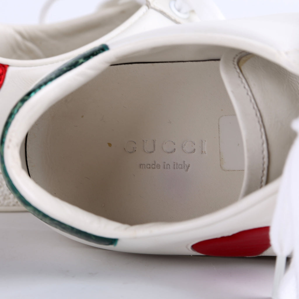 Gucci Ace Web Heart Sneakers Size 36