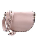 Rockstud Halfmoon Saddle Bag Taupe