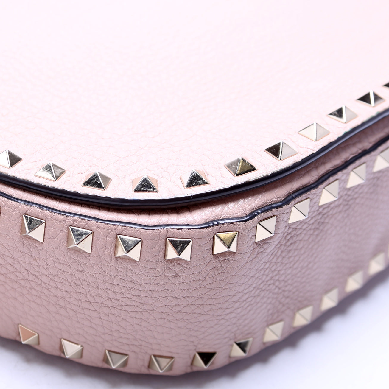 Rockstud Halfmoon Saddle Bag Taupe