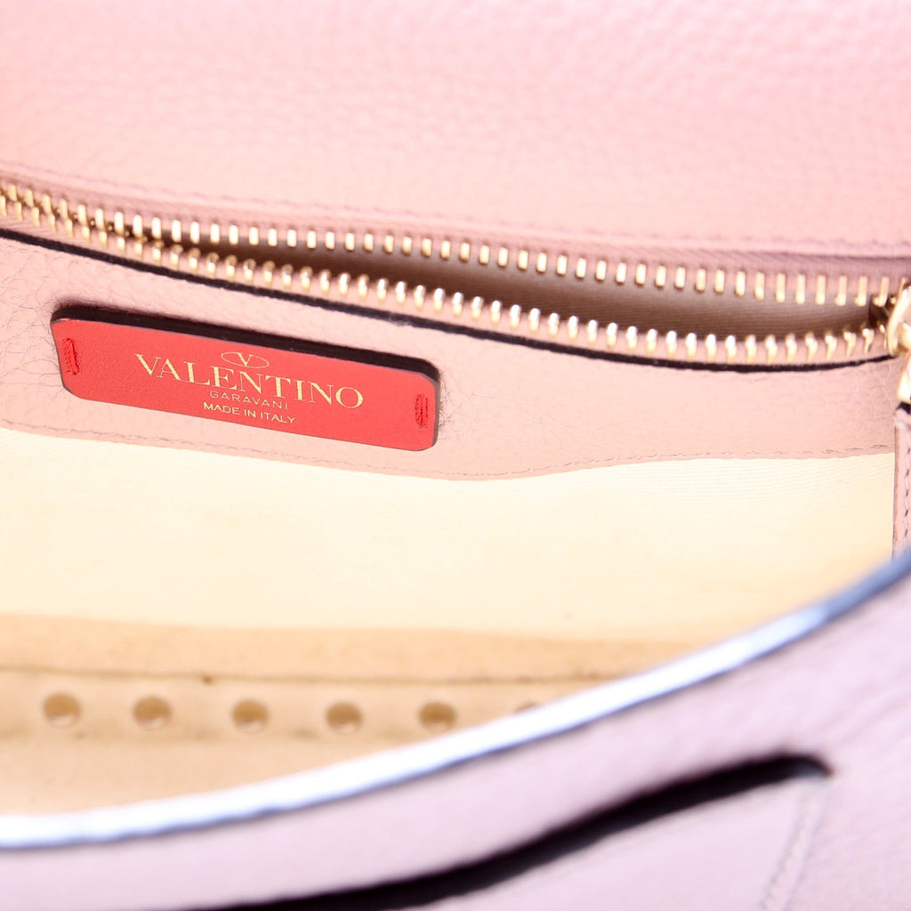 Rockstud Halfmoon Saddle Bag Taupe