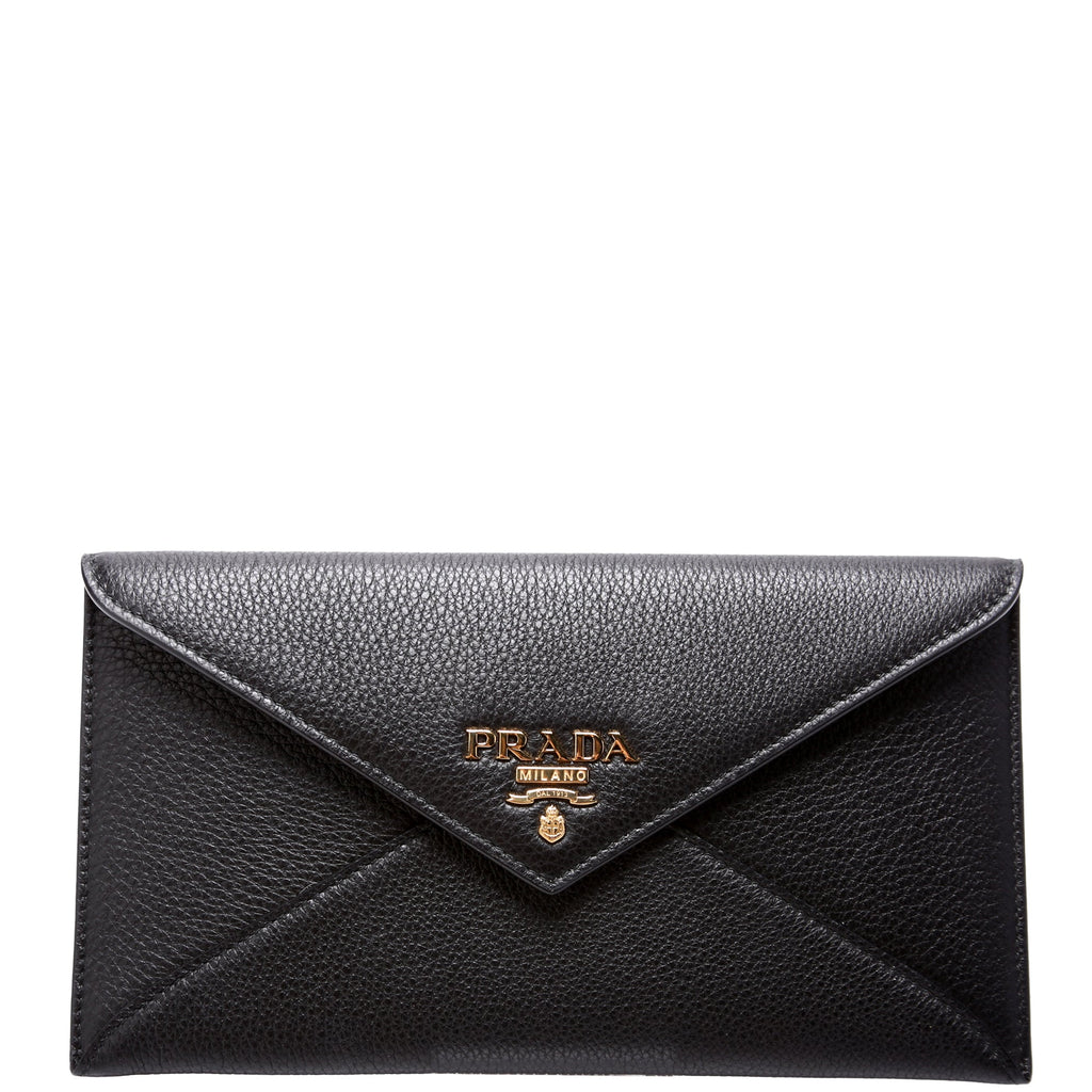 Saffiano Envelope Wallet Black