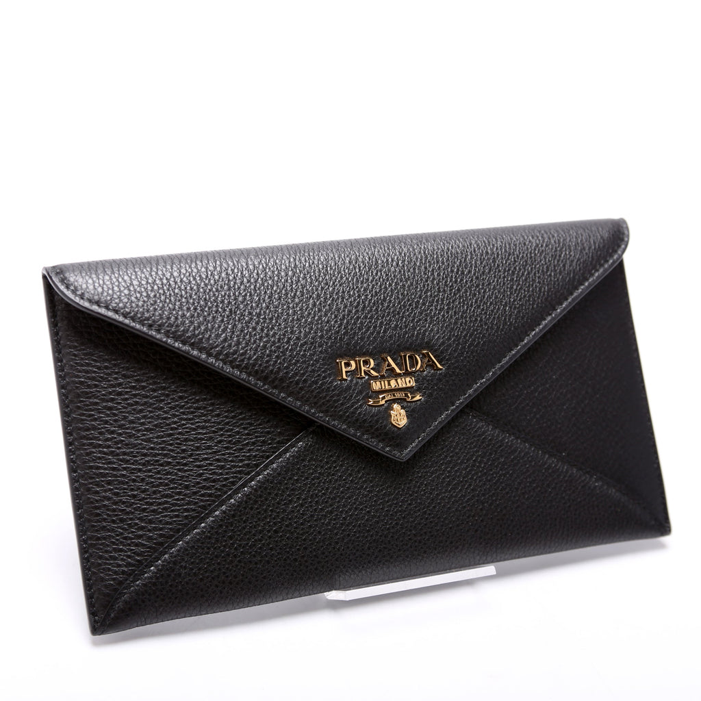 Saffiano Envelope Wallet Black