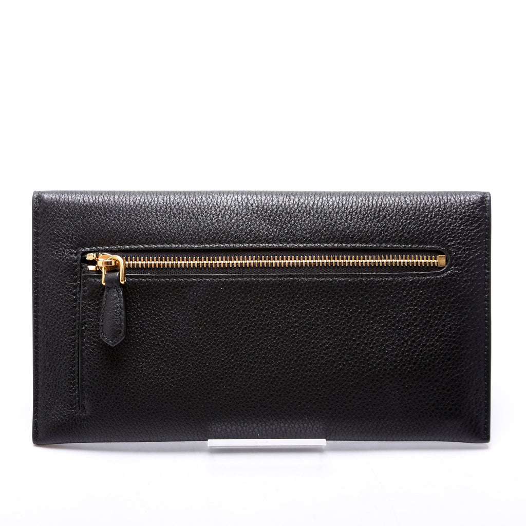 Saffiano Envelope Wallet Black