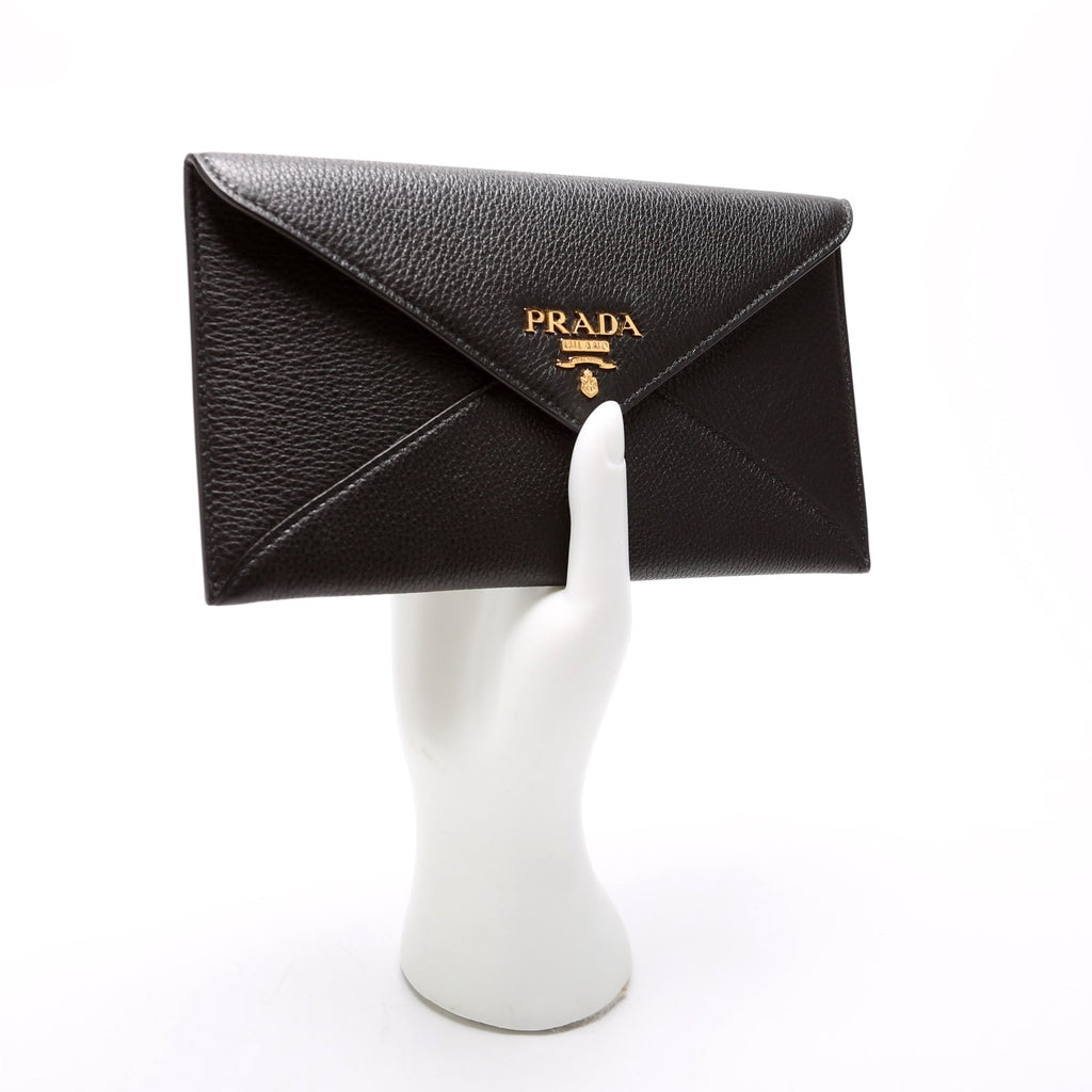 Saffiano Envelope Wallet Black