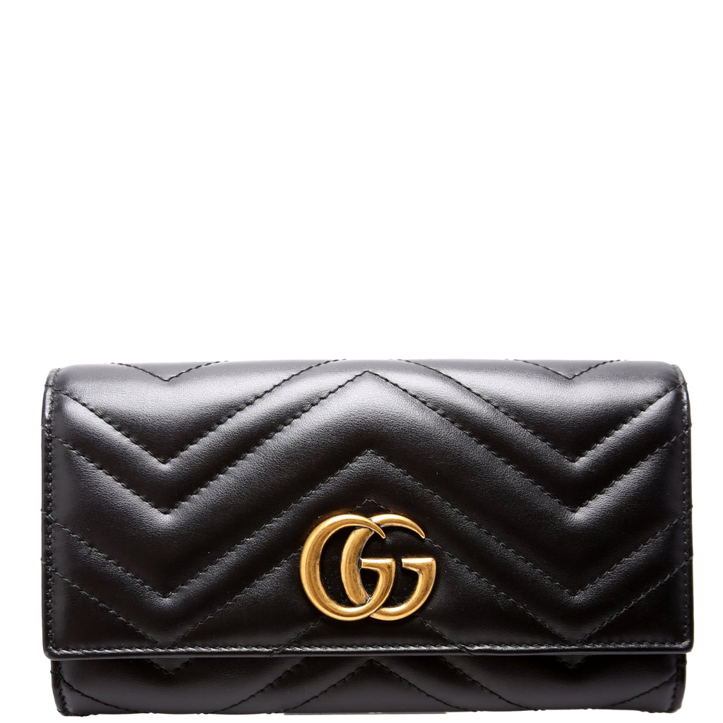 443436 Marmont Continental Wallet Black