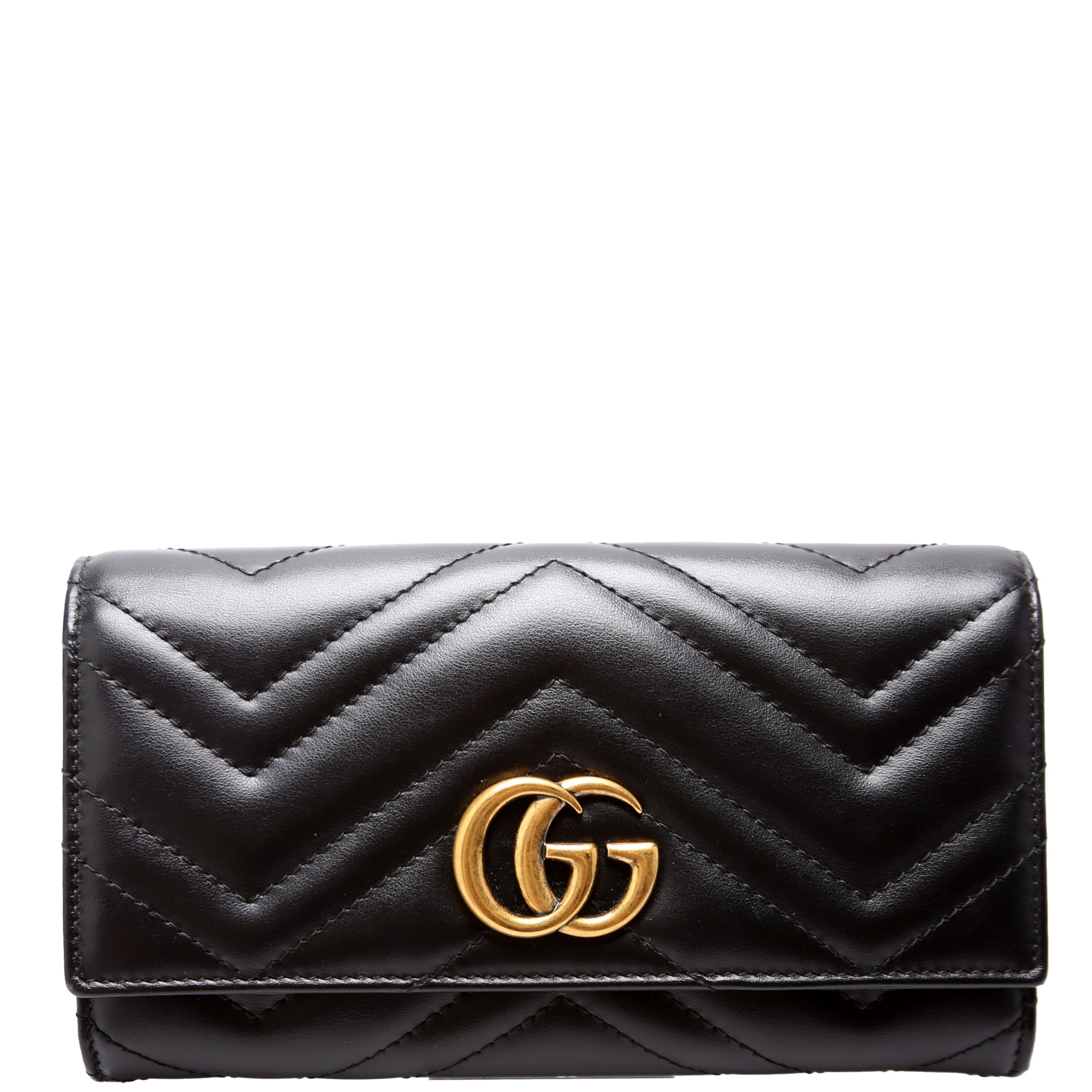 443436 Marmont Continental Wallet Black