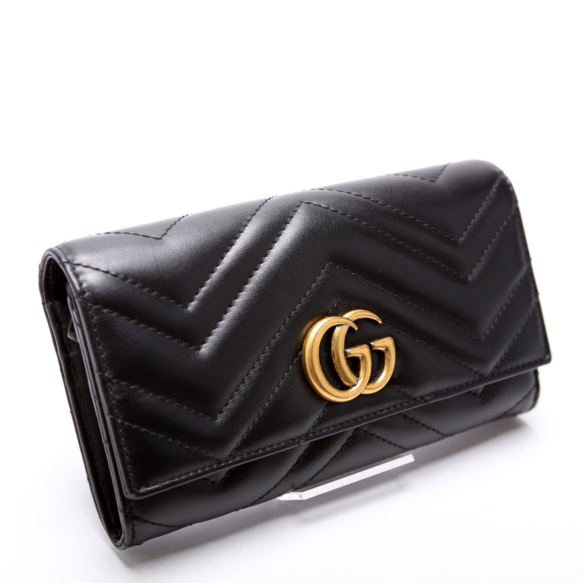443436 Marmont Continental Wallet Black