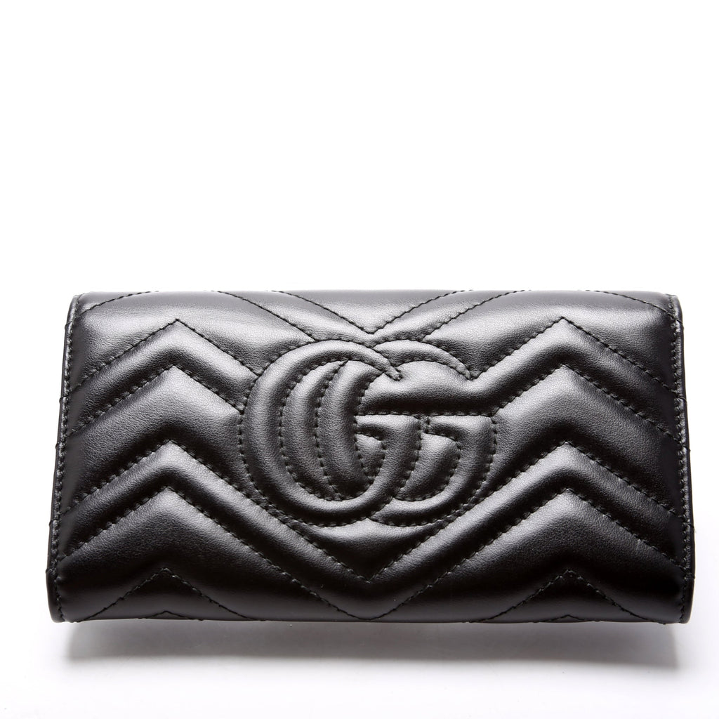 443436 Marmont Continental Wallet Black