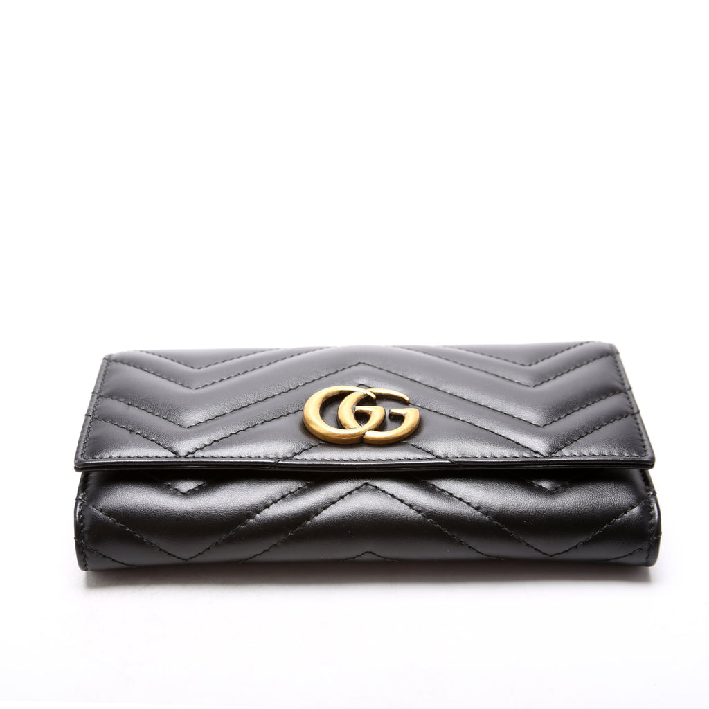443436 Marmont Continental Wallet Black