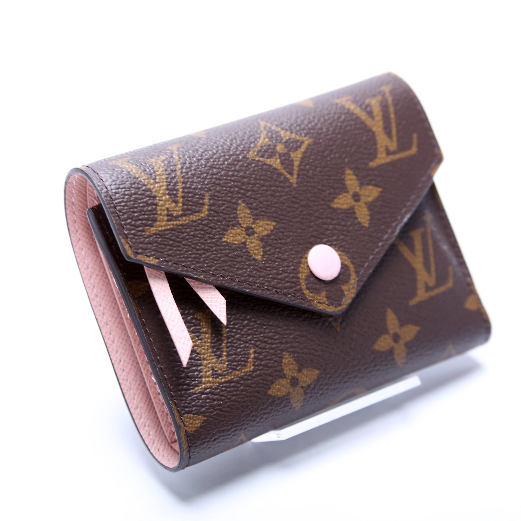 Victorine Wallet Monogram Pink