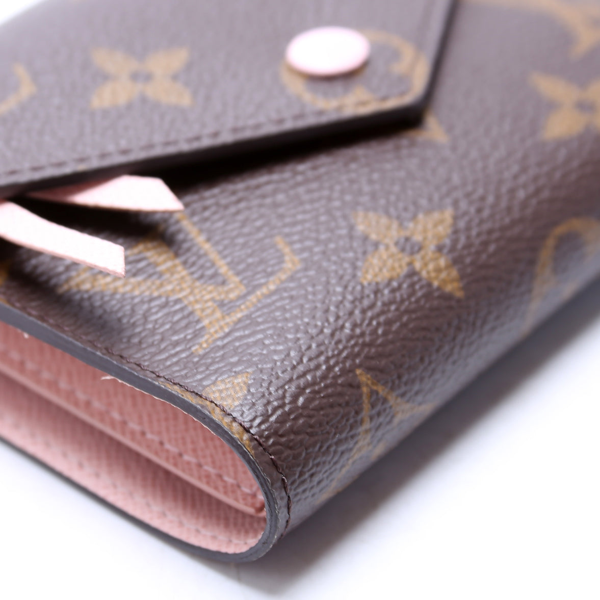 Victorine Wallet Monogram Pink