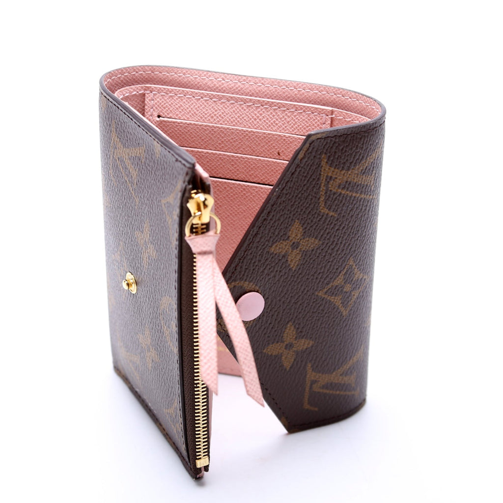 Victorine Wallet Monogram Pink