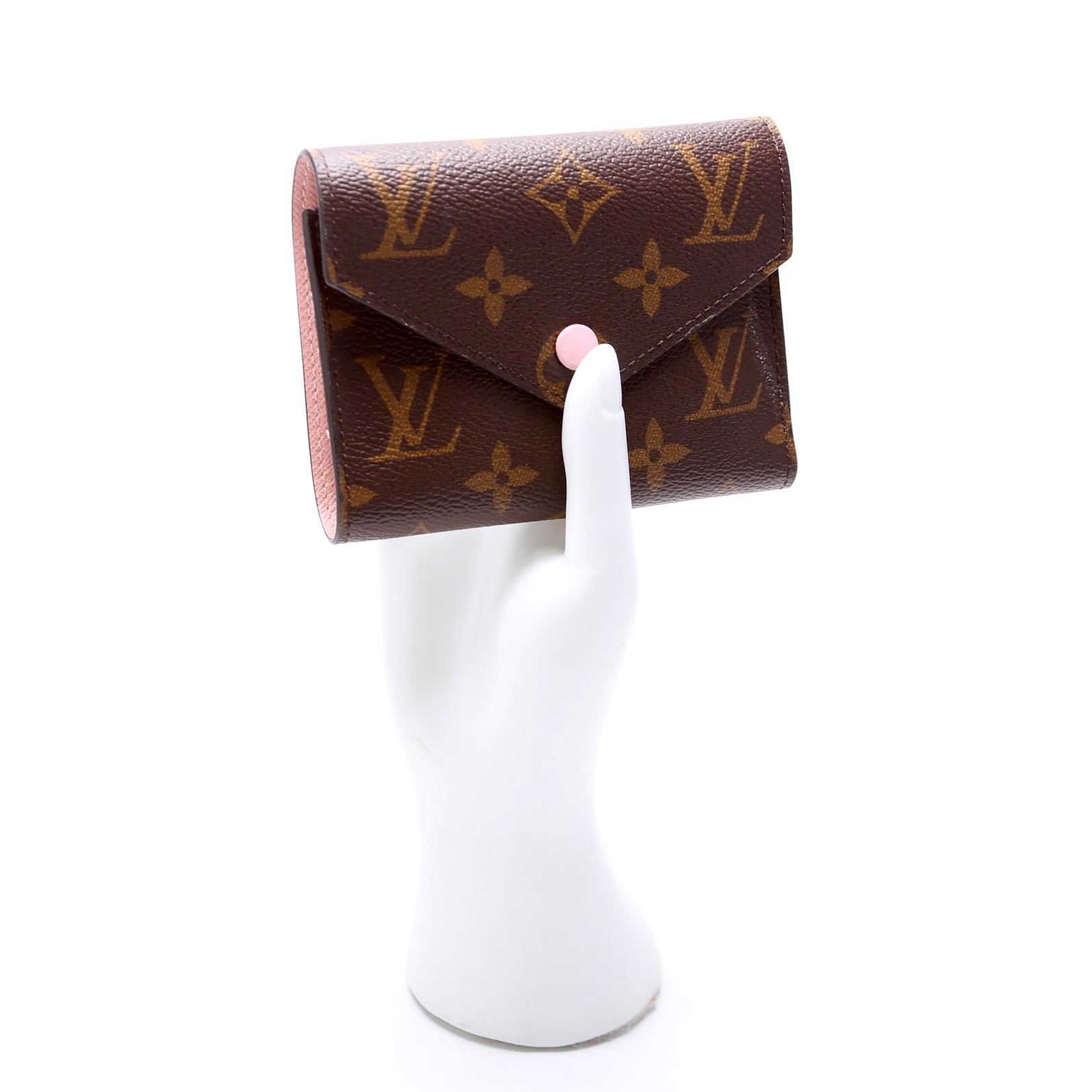 Victorine Wallet Monogram Pink