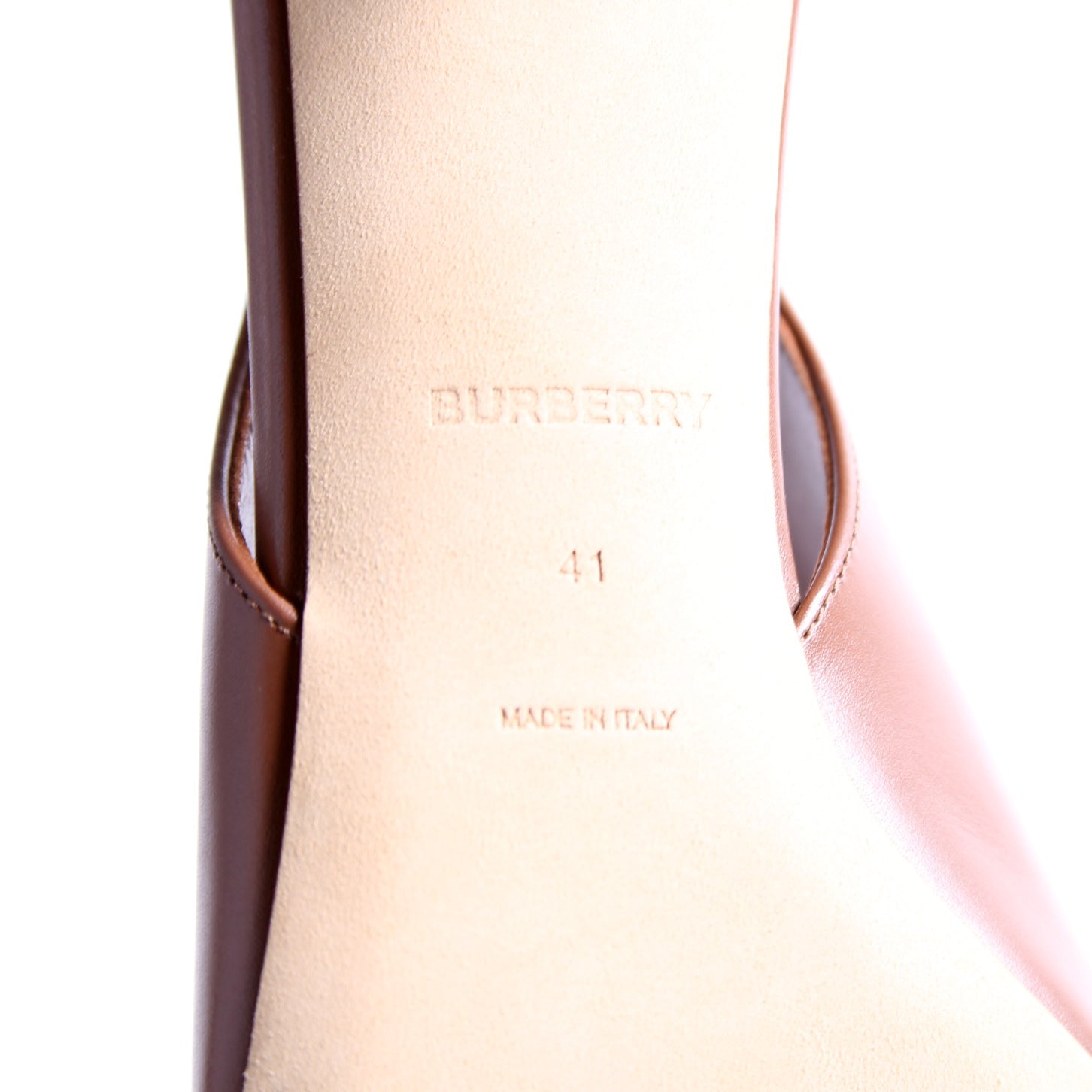 Slingback Leather Pumps Size 41 Brown