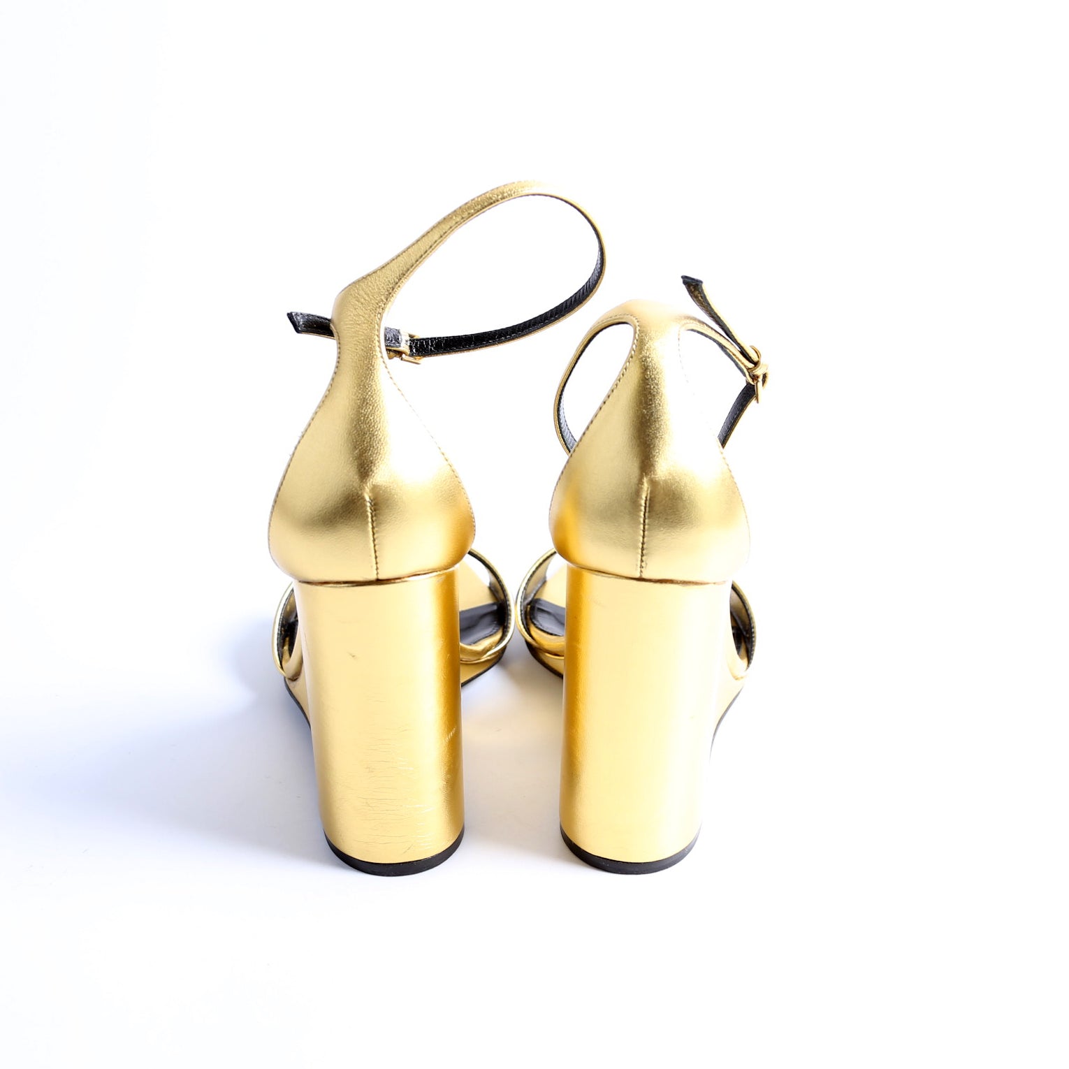 Dare 105MM Open Toe Wedges Size 39 Gold