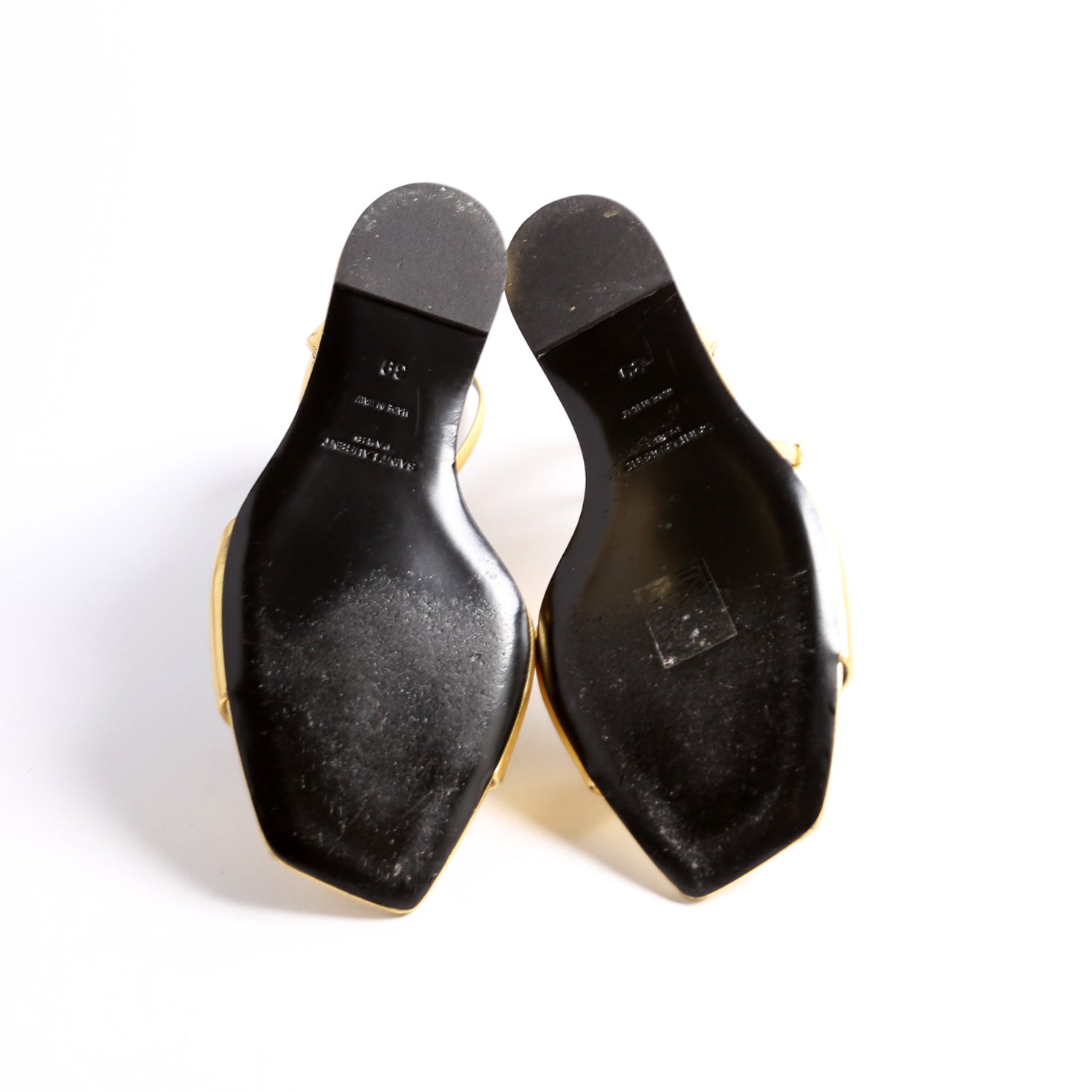Dare 105MM Open Toe Wedges Size 39 Gold