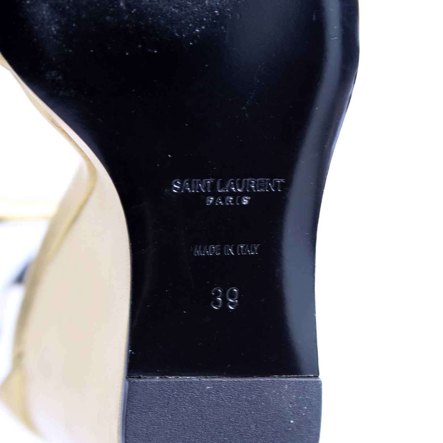 Dare 105MM Open Toe Wedges Size 39 Gold