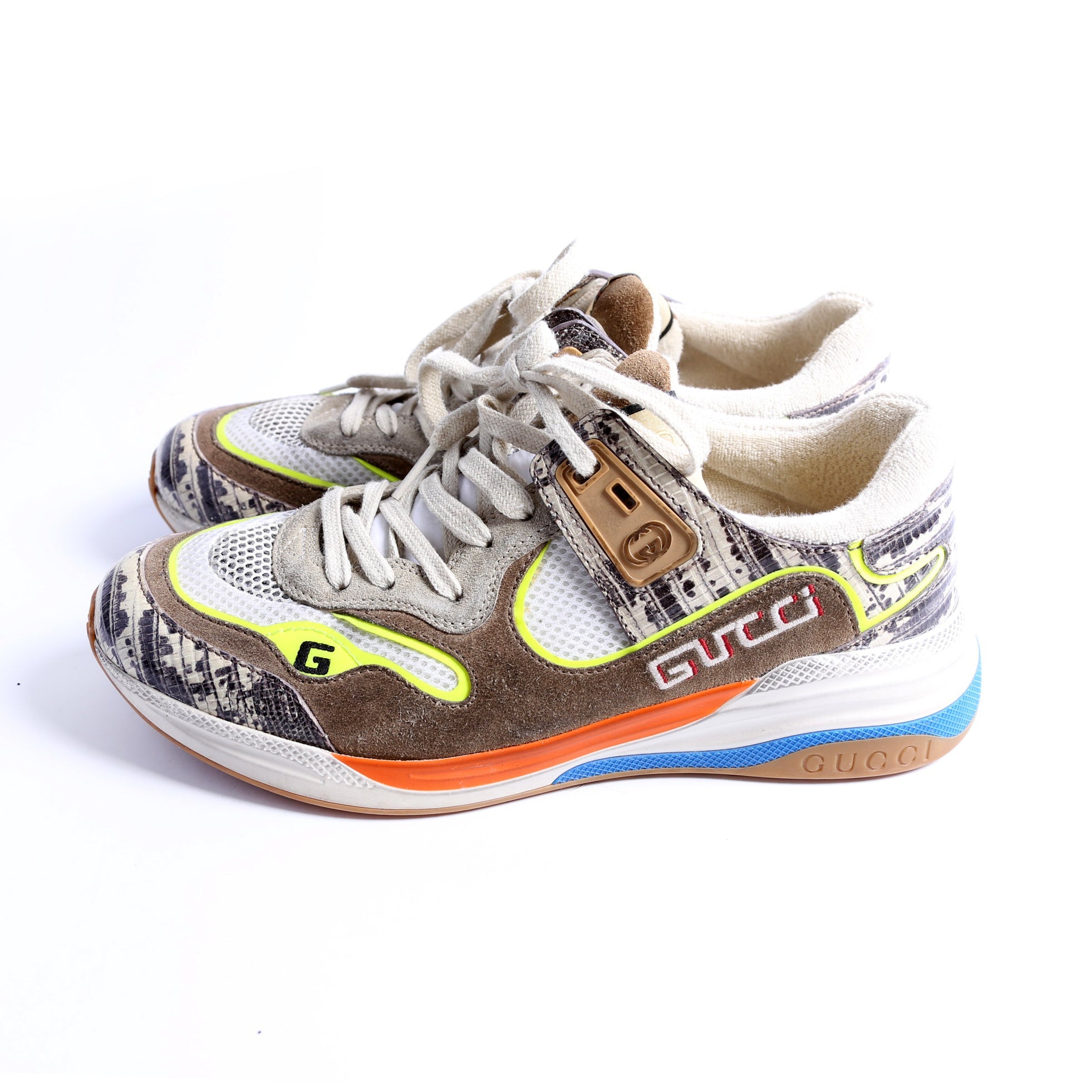 Gucci Screener Distressed Sneakers Size 40