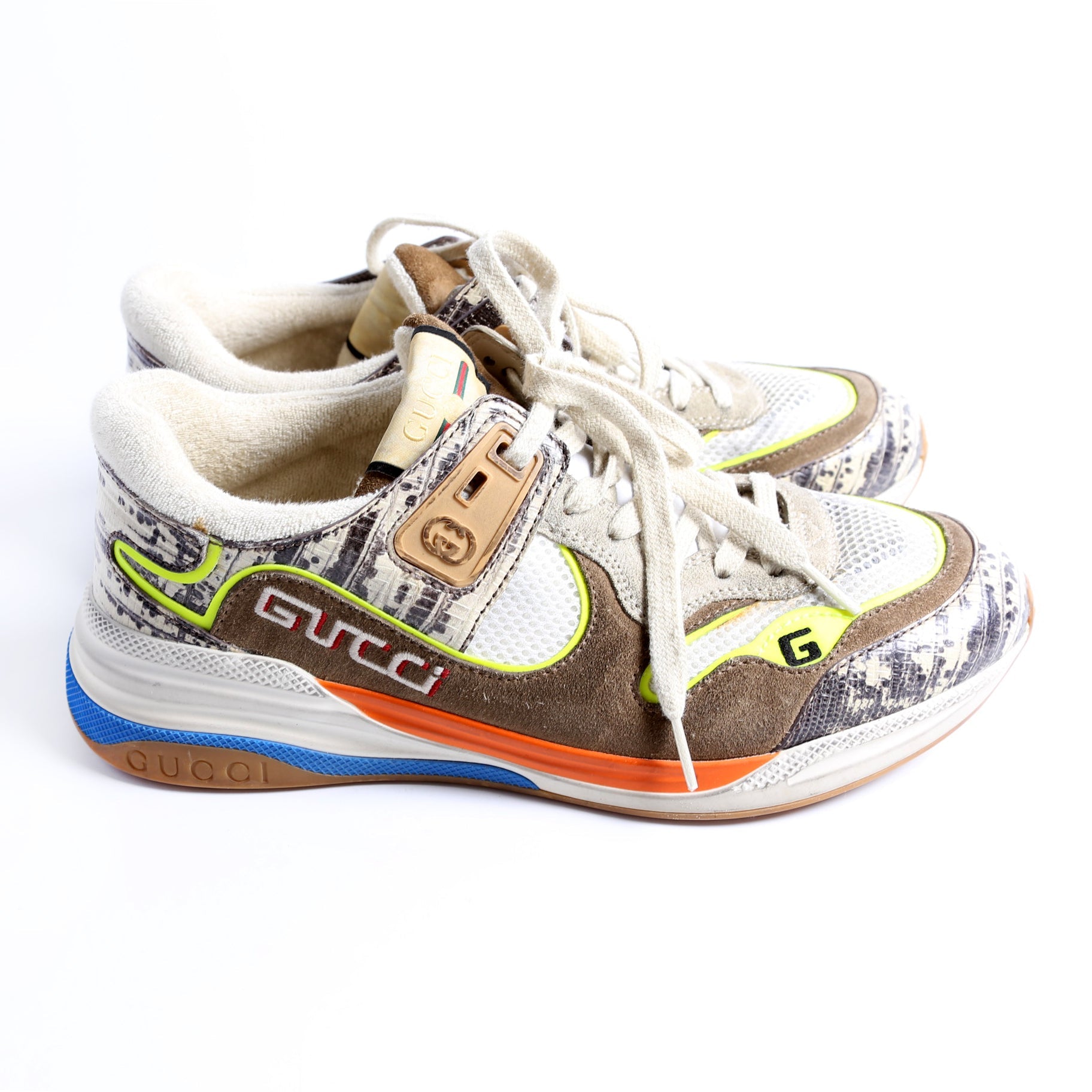 Gucci Screener Distressed Sneakers Size 40