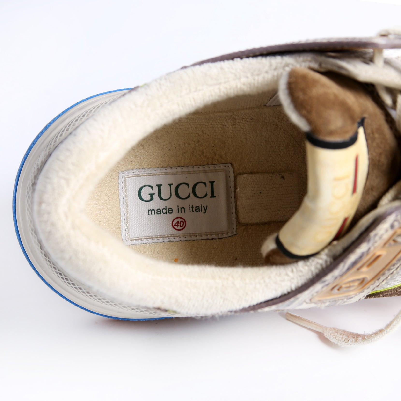 Gucci Screener Distressed Sneakers Size 40