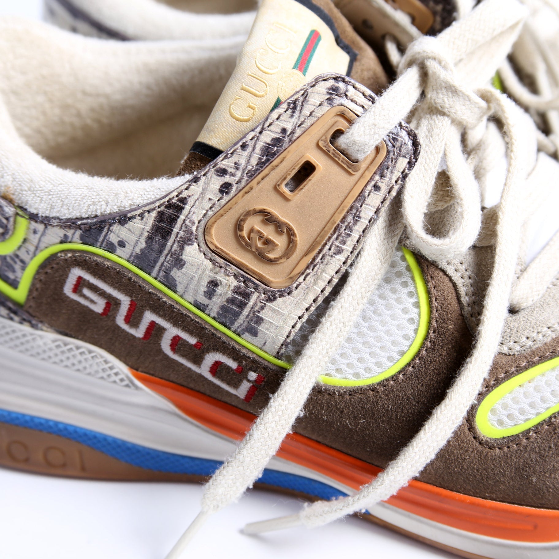 Gucci Screener Distressed Sneakers Size 40